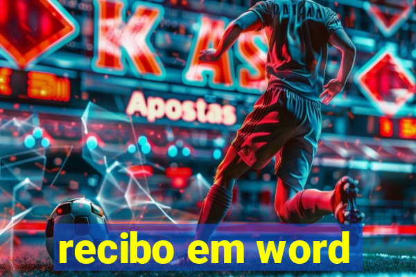 recibo em word